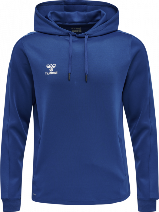 Hummel - Core Xk Hoodie - True Blue & blanco