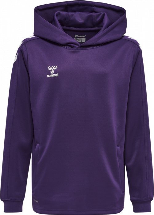 Hummel - Core Xk Hoodie Kids - Acai & bianco