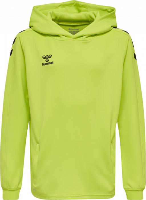 Hummel - Core Xk Hoodie Kids - Lime & negro