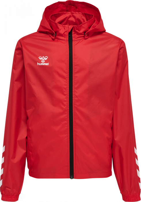 Hummel - Core Xk Spray Jacket Kids - True Red & white