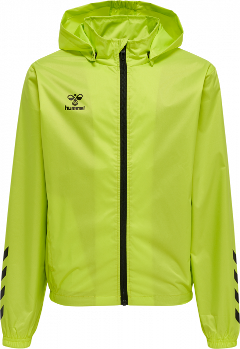 Hummel - Core Xk Spray Jacket Kids - Lime & zwart