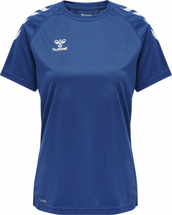 Hummel - Core Xk Poly T-Shirt Women - True Blue & wit