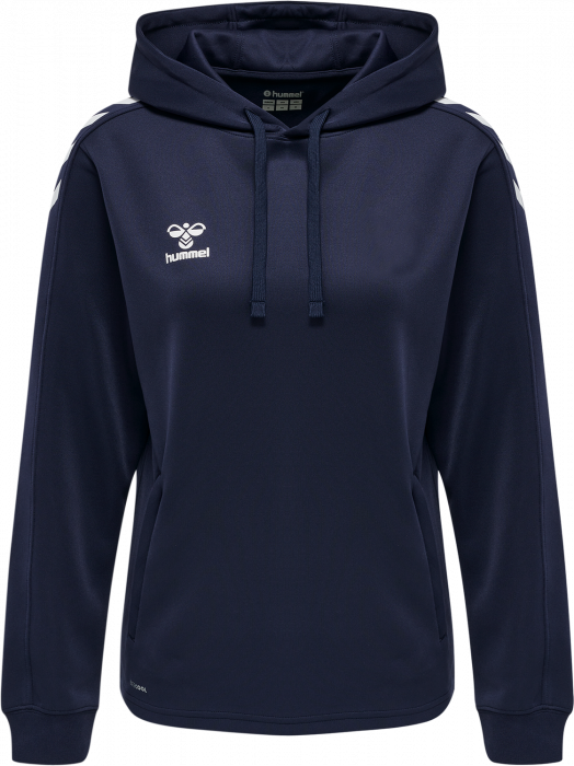 Hummel - Core Xk Poly Hoodie Women - Marine & biały