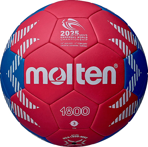 Molten - Vm 2025 Replica Handball - Blue & red