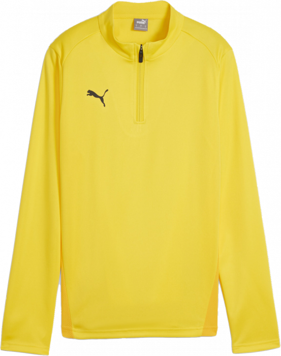 Puma - Team Goal Training Top With Half Zip Women - Żółty