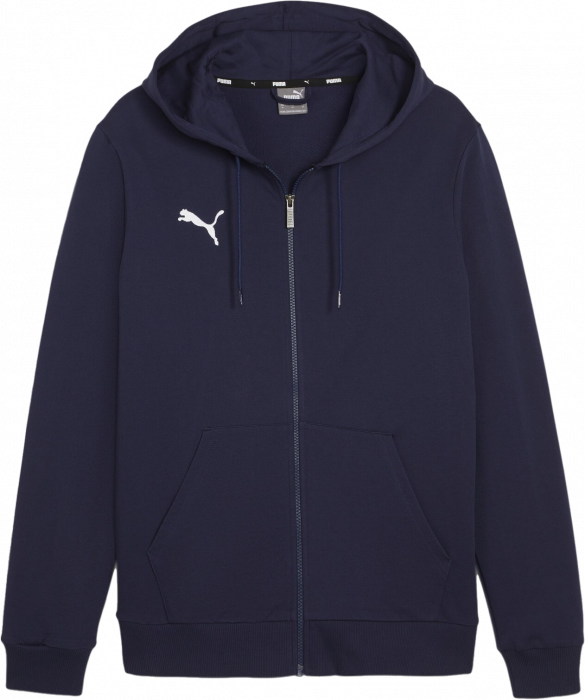 Puma - Teamgoal Casual Zip Hoodie - Marine & weiß