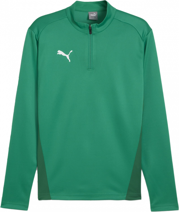 Puma - Teamgoal Training Jacket W. 1/4 Zip - Sport Green & vit