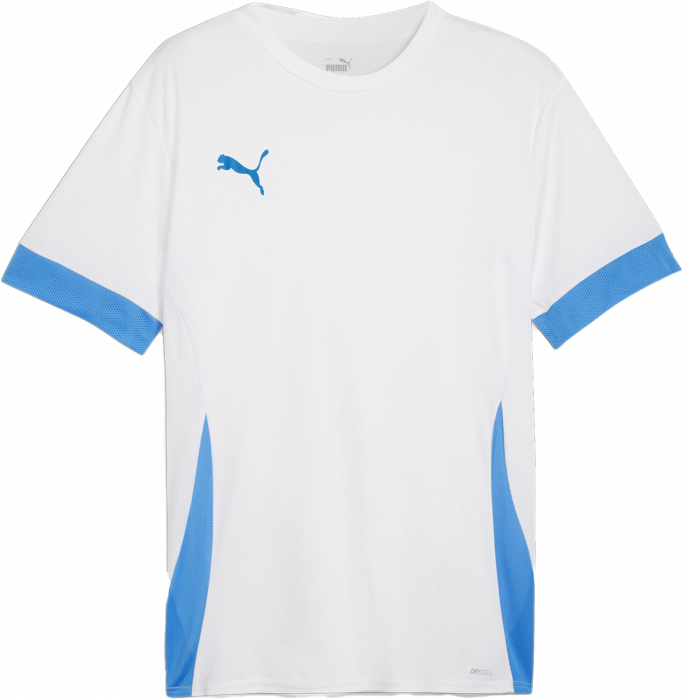 Puma - Teamgoal Matchday Jersey - Weiß & blue lemonade