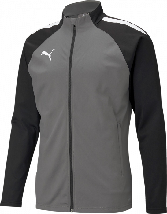 Puma - Teamliga Training Jacket Jr - Smoked Pearl & noir