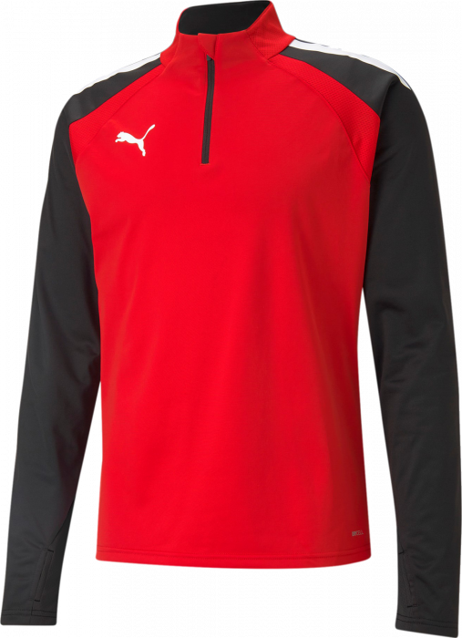 Puma - Teamliga Training 1/4 Zip Top Jr. - Röd & svart