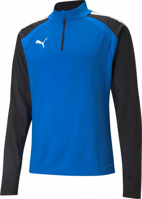 Puma - Teamliga Training 1/4 Zip Top Jr. - Niebieski & czarny