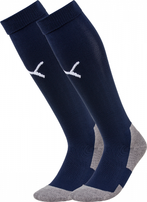 Puma - Teamliga Core Sock - Navy & bianco