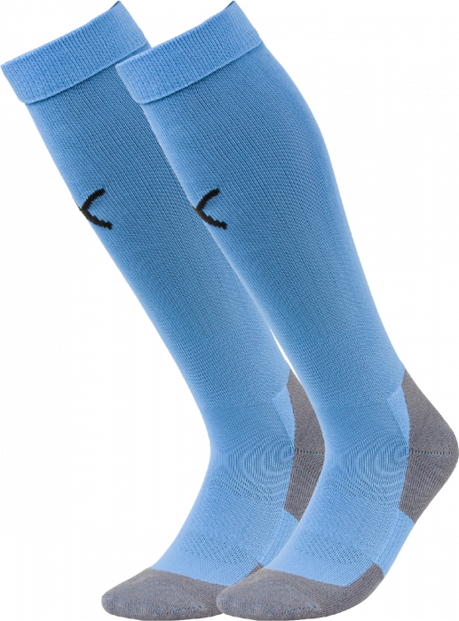 Puma - Teamliga Core Sock - Lichtblauw & zwart