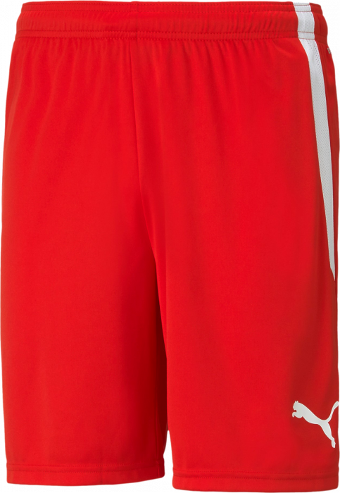 Puma - Teamliga Shorts Jr - Czerwony