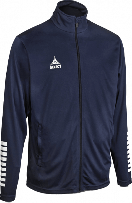 Select - Pisa Training Zip Jacket - Bleu marine & blanc