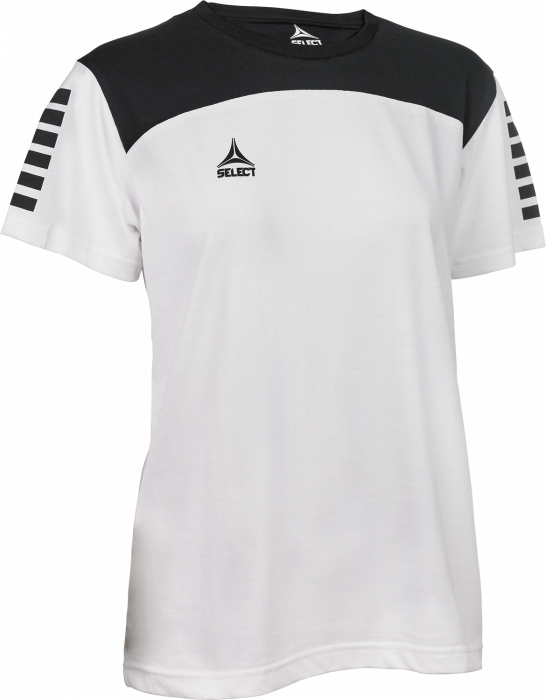 Select - Oxford T-Shirt Women - White & black