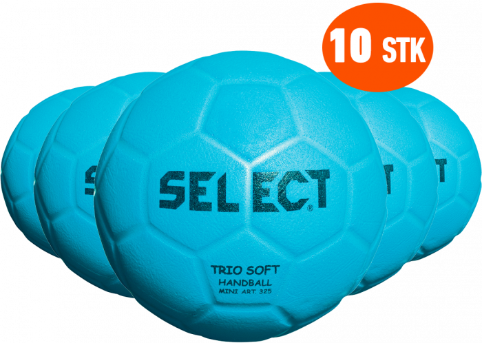 Select - Trio Soft Håndbold 10 Stk - Lyseblå